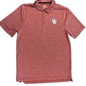 OU University of Oklahoma Polo Style Shirt in Red with White Embroidered Logo XL